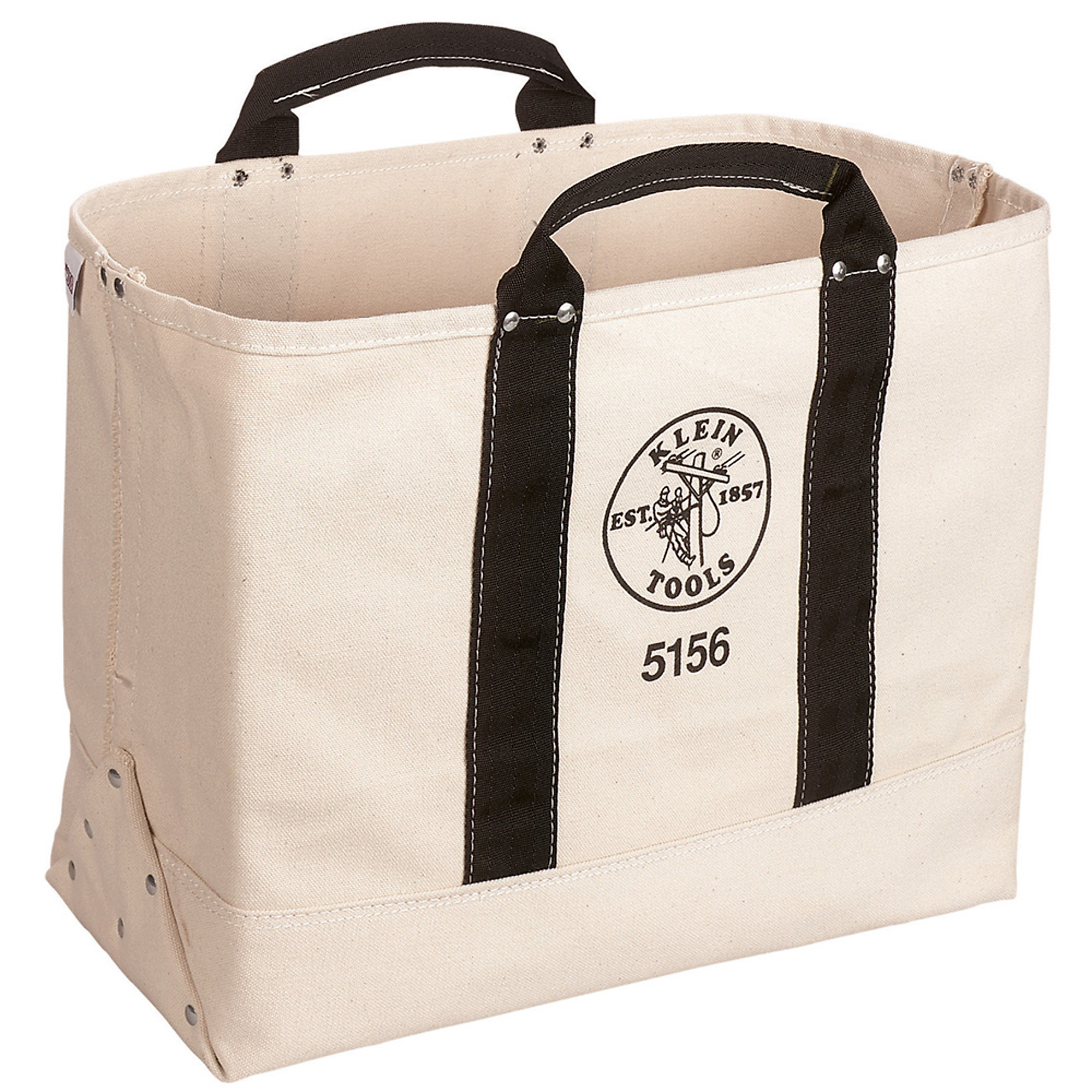 Klein Tools, Canvas Tool Bag, 19in., Color Multi, Pockets (qty.) 1 Material Canvas, Model# 5156